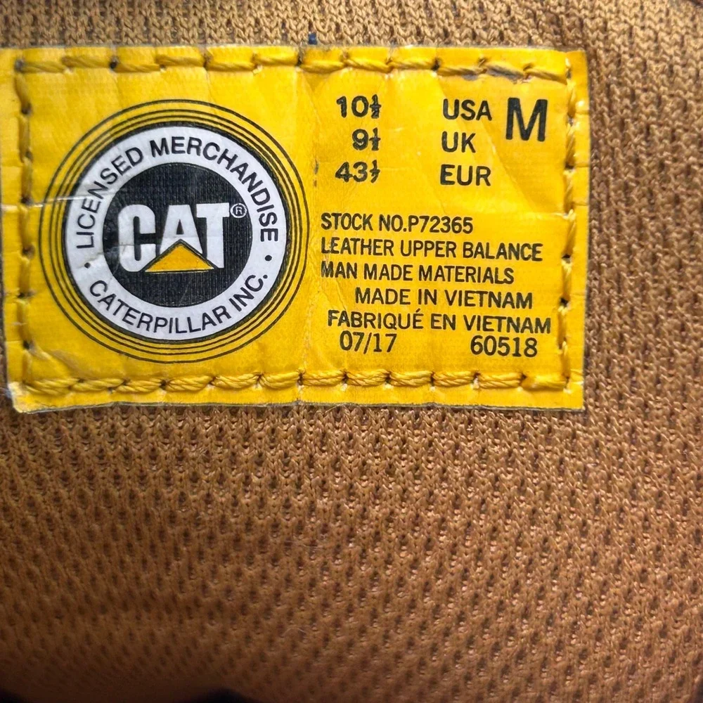 Caterpillar leather work